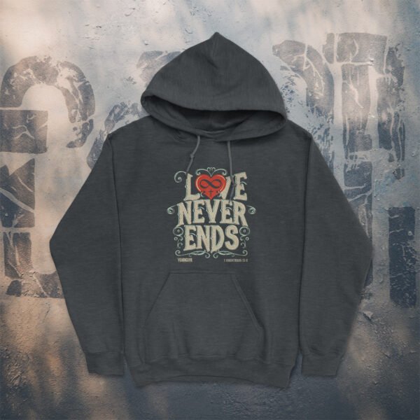 Love Never Ends Unisex Heavy Blend™ Hooded Sweatshirt