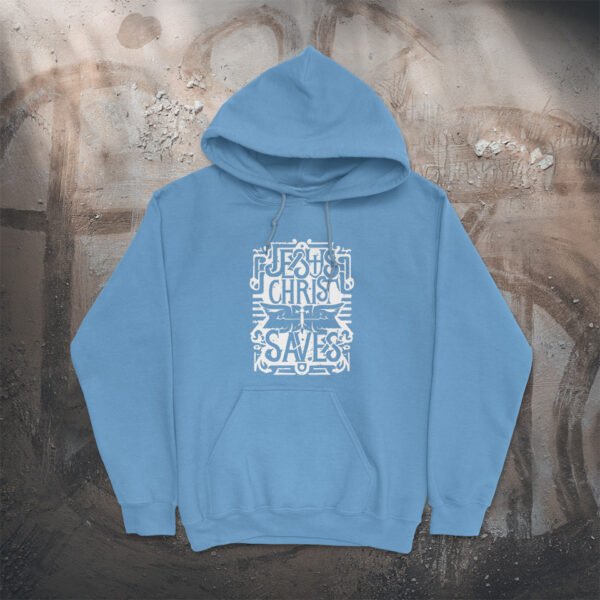 Jesus Christ Saves Heavy Blend™ Hooded Sweatshirt