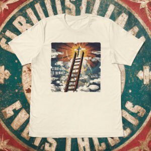 Stairway to Heaven: Vintage Style Christian Tee, Jacob's Ladder