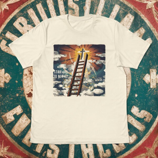 Stairway to Heaven: Vintage Style Christian Tee, Jacob's Ladder