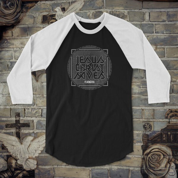 Jesus Christ Saves (WO) Unisex 3/4 Sleeve Baseball Tee