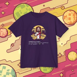 Pixel Art Jesus Kids Heavy Cotton Tee - Retro Retro Vibes for Faith and Fun